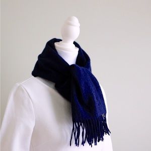 Yves Saint Laurent navy blue scarf